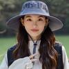WTEMPO Solid Color Hollow-out Sunmer Hats Cowboy Bucket Hats Outdoor Hiking Fishing Sun Hats UV Breathable Hats