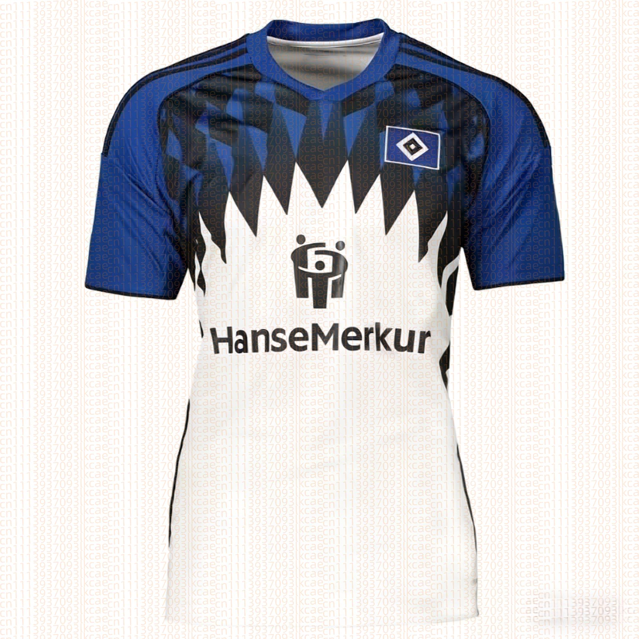 2026 Neues Hotsale Hamburger SV Heim- und Auswärtsfußballtrikots 3D-gedrucktes kurzärmeliges Sport-T-Shirt Dasselbe für Erwachsene Strandmode L