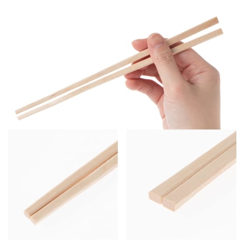 Strix Design Disposable Chopsticks, 30 Pairs, 20.3cm, Birch Wood, Individually Wrapped, Damask Pattern, Perfect for Entertaining, Parties, and Hygieni
