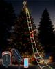 V-Dank Solar-Powered Christmas String Lights, LED, Ladder, Santa Claus, USB Rechargeable, 228 Bulbs, 3M, Outdoor, Waterproof, Auto OnOff, 13 Modes,