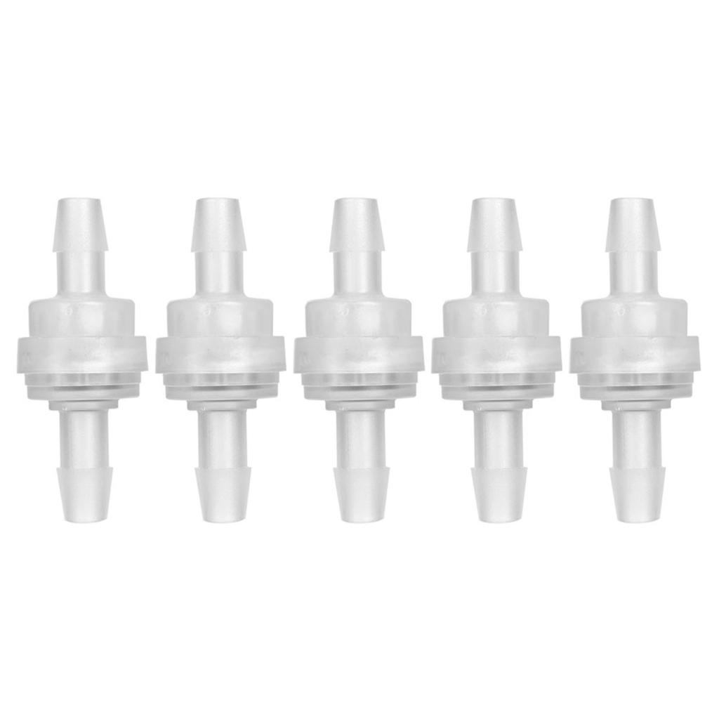 5PCS Plastic Check Valve Non Return One Way Valve for Water Treatment(6mm )