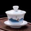 Shangqi Mutton-Fat White Porcelain Sancai Gaiwan