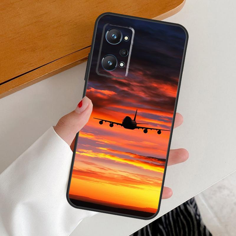 Aircraft Plane Airplane For Realme 15 Pro GT7 GT6 10 11 12 13 14 Pro Plus C67 C63 C61 C55 C51 C53 C35 C75 C65 Case