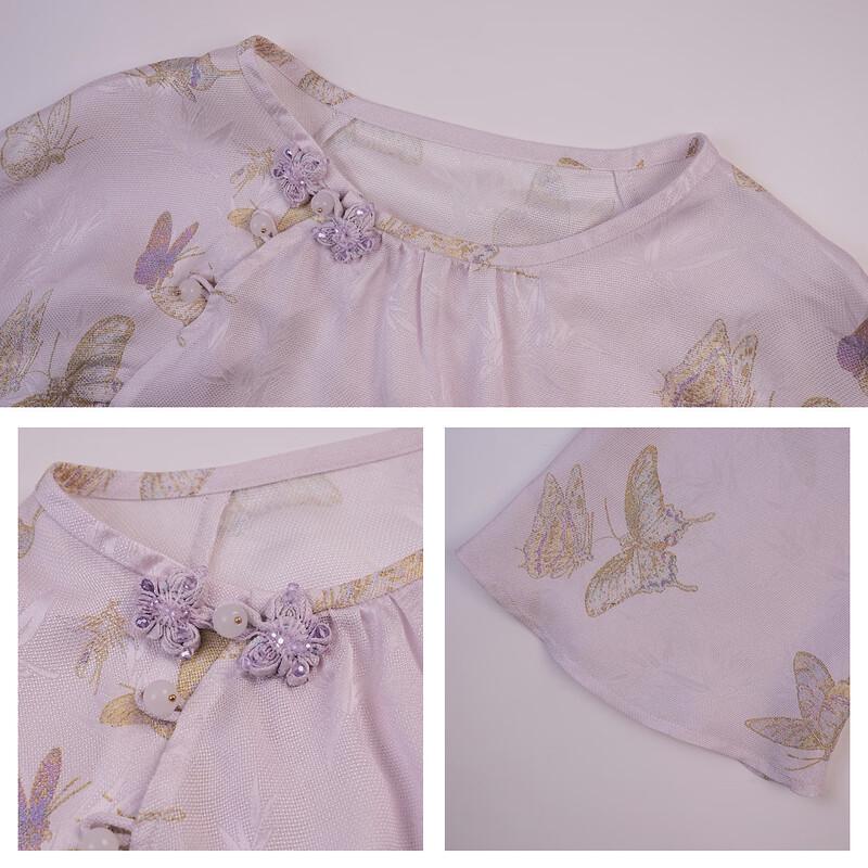 Women's Mulberry Silk Chinese Style T-Shirt