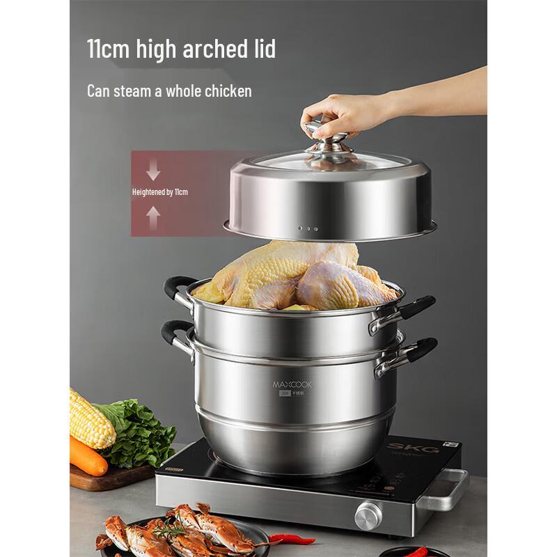 Meichu New Chef Series 304 Stainless Steel 3-Layer Steamer Pot