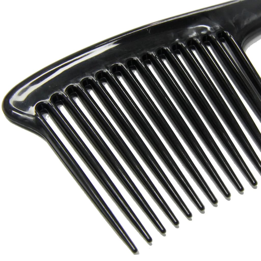 Thick Wide Tooth Comb Smooth Reduce Hair Lose Wet Long Curly Detangling Hairbrush Oil Head Back Professional Comb Barber Combs
