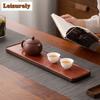 Chinese Pear Wood Dry Foam Tray For Home Use Small Rectangular Solid Tea Tray Small Store Water Tea Table Pot Holder Kung Fu Set