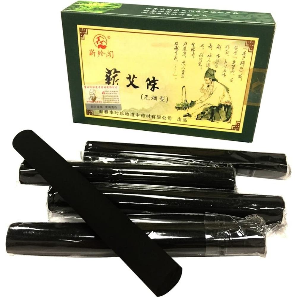 

Erencook 10 Pcs Original Pure High Penetration Smokeless Moxibustion Sticks Moxa Stick Artemsia Argyi