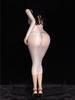 Sexy Women Sheer See Through Bodycon Micro Mini Dress Oil Glossy Shiny Tight Dress Female Glossy High Elastic Hip Up Dress