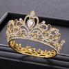 Trendy Bride Crown Baroque Rhinestone Crystal Crown Headband Queen Crown Golden Crown Hair Accessories Bridal Wedding Crown