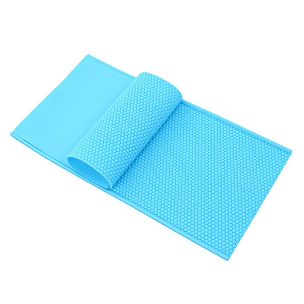 

1 Set Apiculture Silicone Beeswax Honeycomb Mold Flexible Wax for Machine Foundation Sheets Mould Press Embosser for Bee Farming небесно-голубой