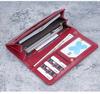 Women's Retro Long Leather Wallet - Oil Wax Zipper Clutch with Large Capacity