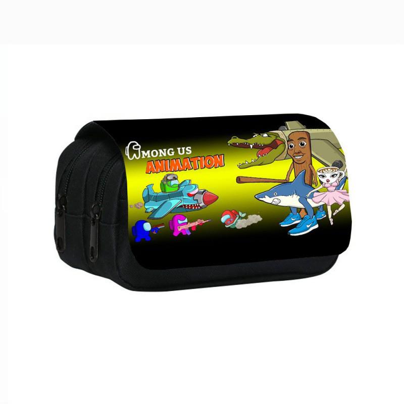 Tung Tung Tung Sahur Game Character Print Student Bag Stationery