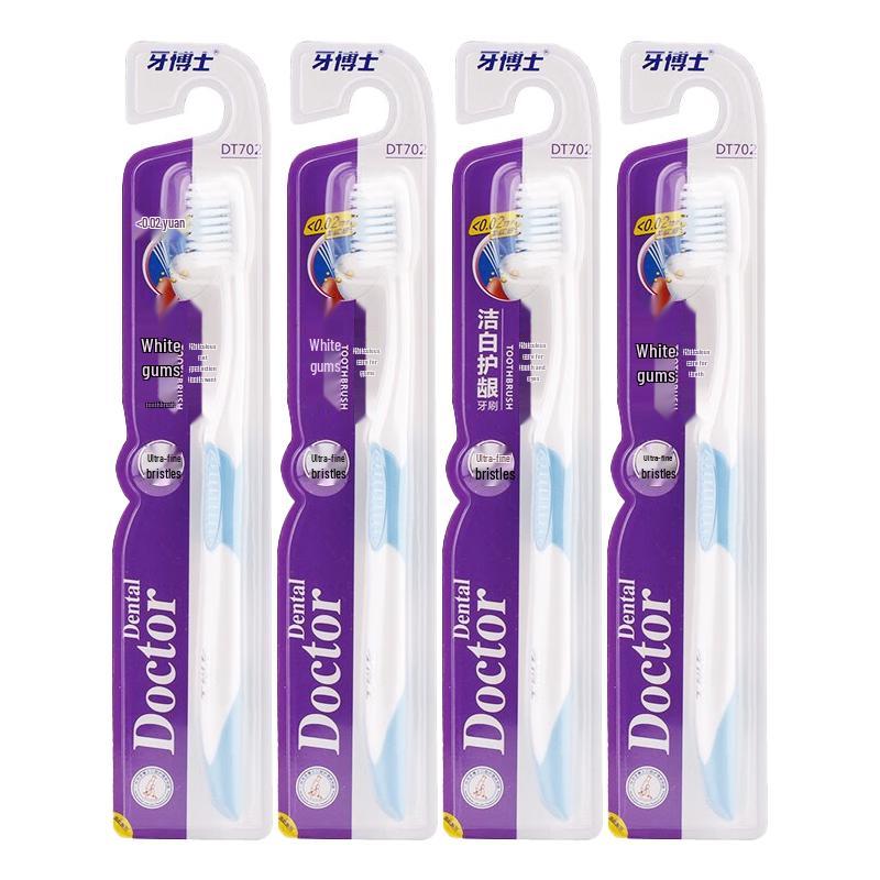 Dr. Dentist DT702 Soft Bristle Toothbrush 4-Pack