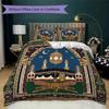 Muslim Pattern Bedding Uilt Set Uilt Cover Pillowcase Home Decoration Birthday Gift (1 * Duvet Cover + 2 * Pillowcase  Without Core)133