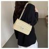 IELGY Large-Capacity Diamond Chain Bag All-Match Small Square Bag Can Be One Shoulder Can Cross-Body