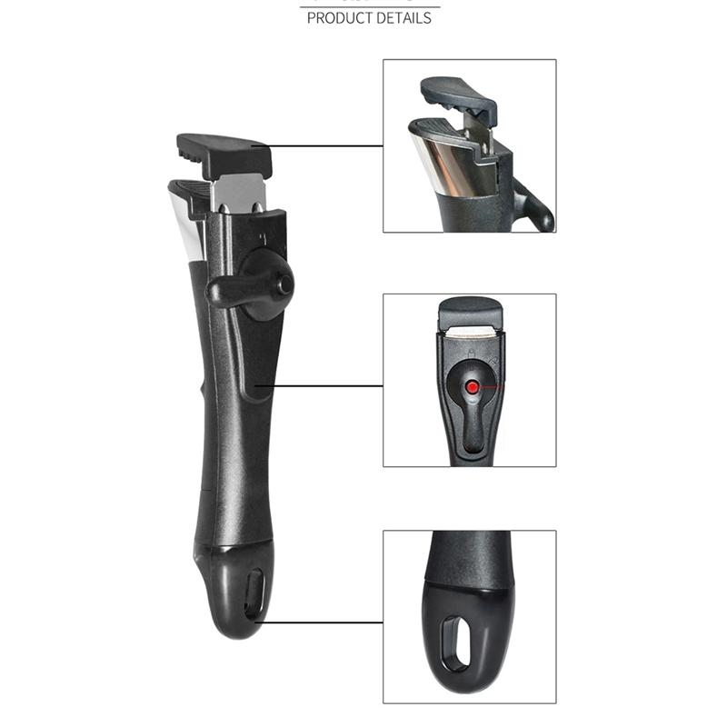 A96K-Removable Detachable Pan Handle Pot Dismountable Clip Grip Handle For Kitchen Frying Pan Clamp Outdoor Tableware Tools