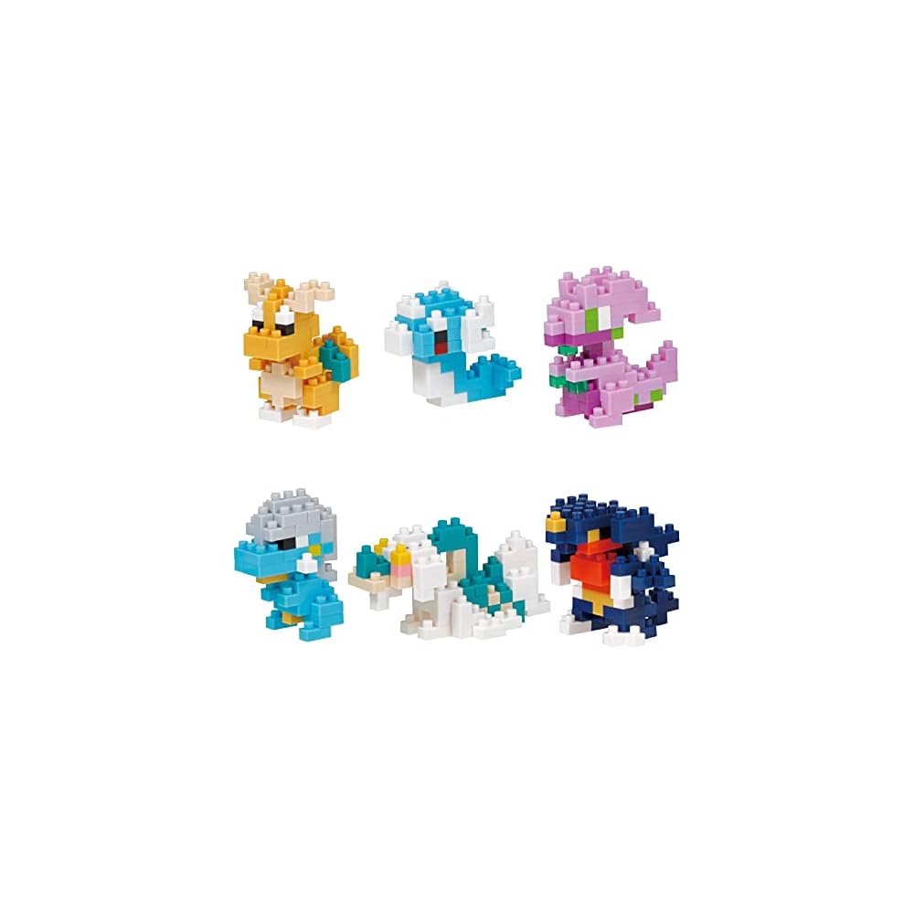 Kawada Nano Block Mini Nano Dragon Type Pokmon Set 6 Pieces Boxed Collectible Building Toys