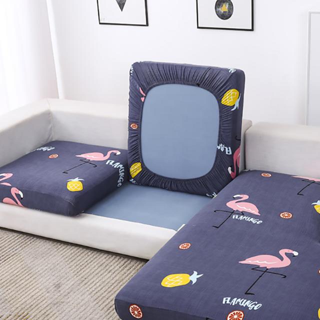 Printed Stretch Sofa Seat Cushion Cover L-shaped Corner Couch Sofa Slipcover for Living Room Wedding Elastic Seat Cushion Cover