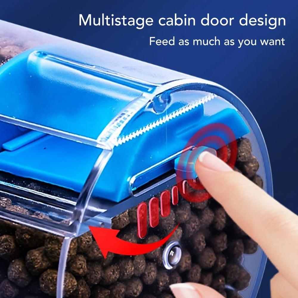 

Blue Automatic Fish Feeder ABS Auto Fish Food Dispenser Timing Fish Feeder Aquarium