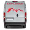 Mountain Styling Car Body Stickers Decor Motorhome Graphics Vinyl Decals For Fiat Ducato Peugeot Boxer Camper Van