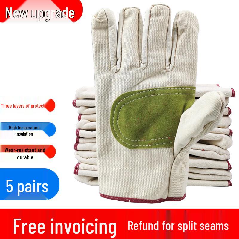 Yuzhuxun 3-Layer Canvas Work Gloves