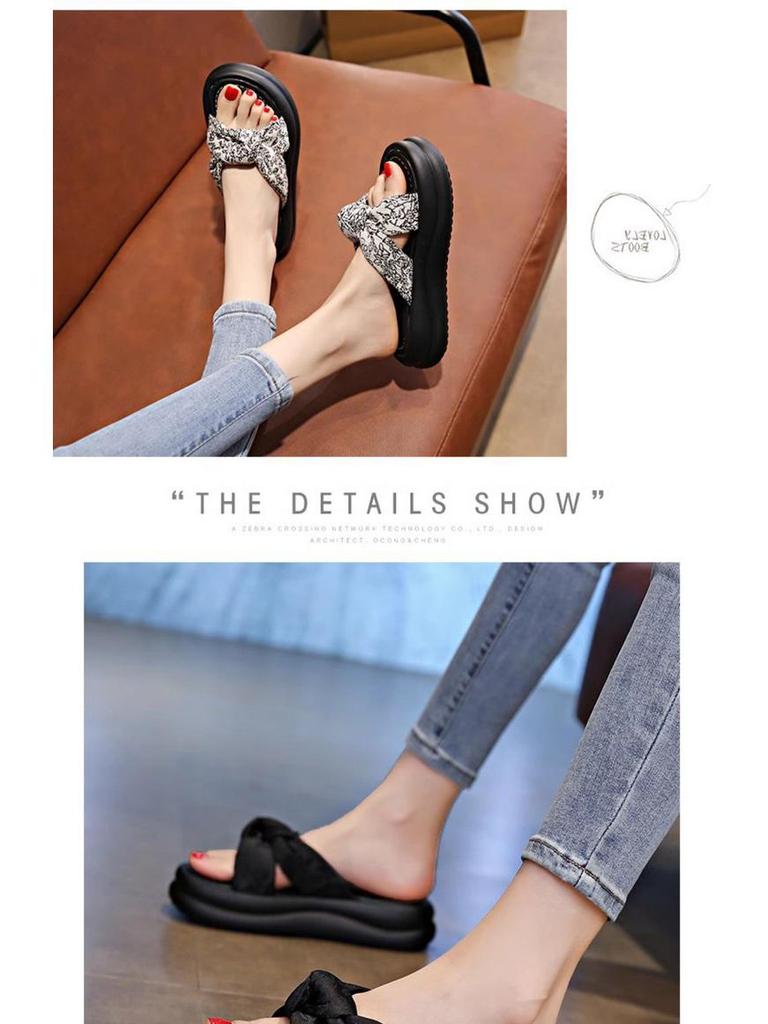 2025 Women's Fairy Style Slides: Summer One-Strap Slippers with Thick Soft Soles