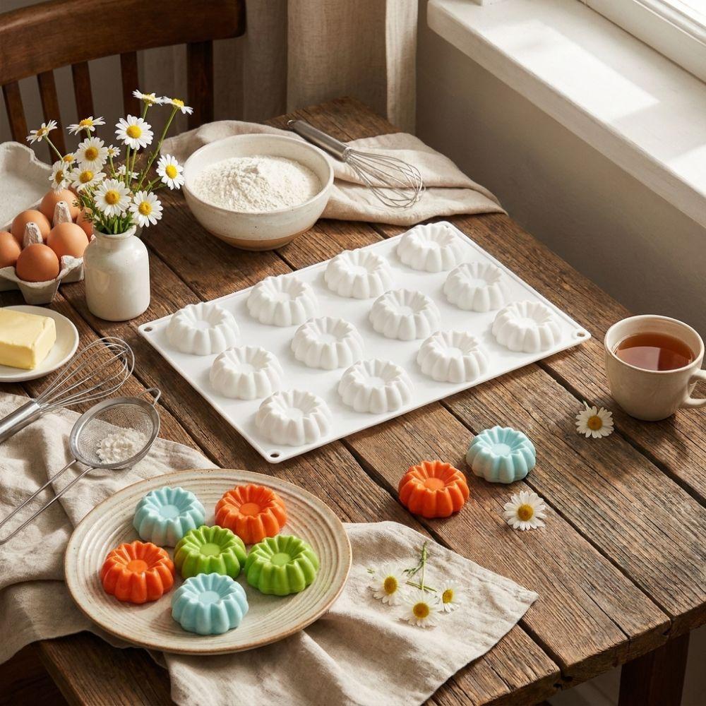 Chrysanthemum Shaped Mousse Cake Mold 12 Options Baking Mould  Homemade Candy