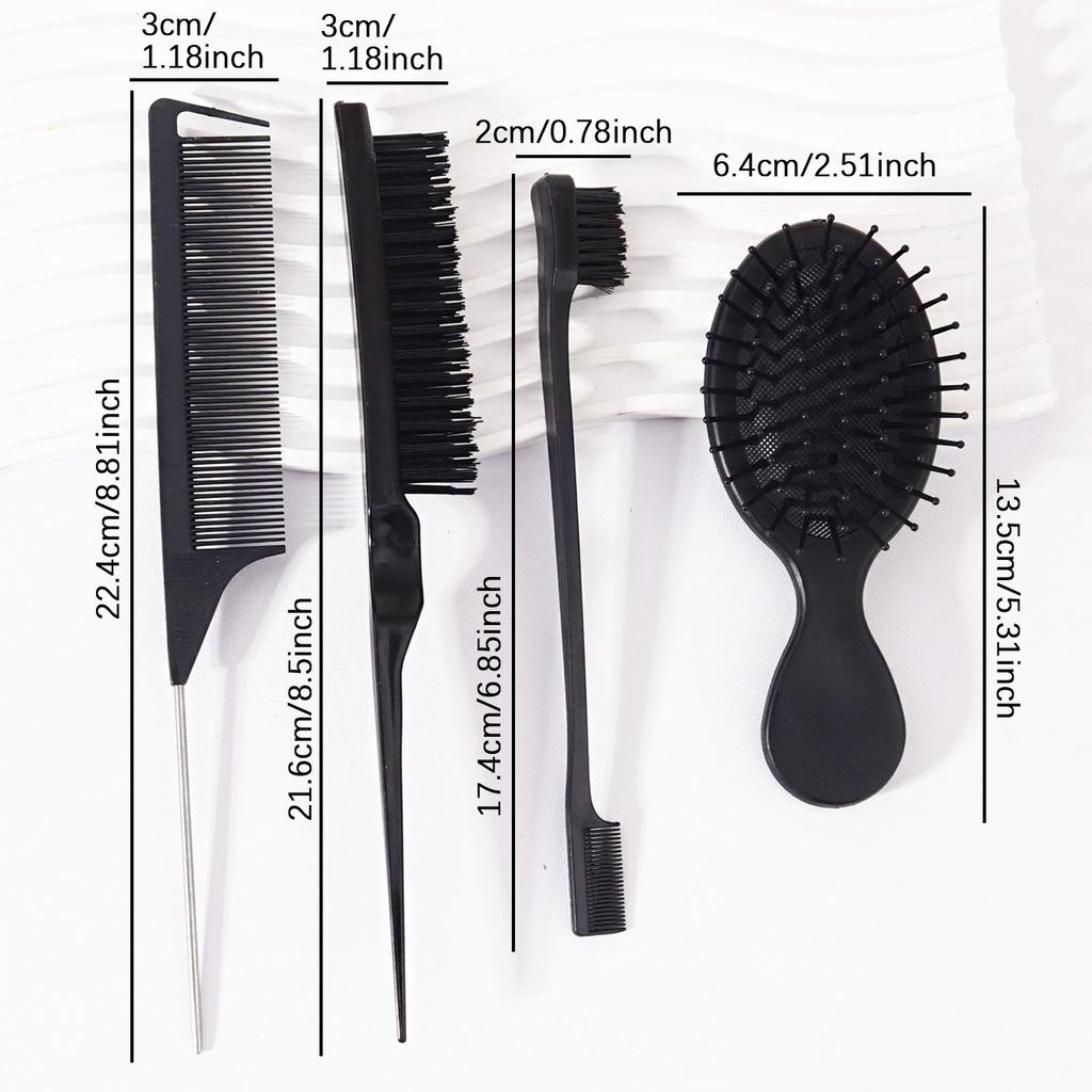 4pcs Styling Comb Set, Suitable for Combing Hair, Suitable for Home Hairdressing, Special for Real Hair Wigs