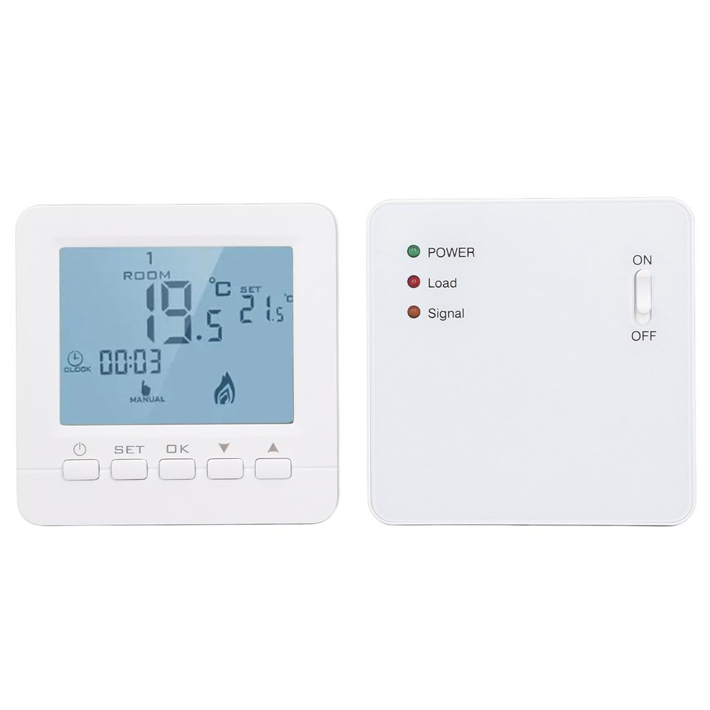 Programmable Thermostat RF Wireless Smart Flame Retardant Electric Heating Temperature Controller AC230V