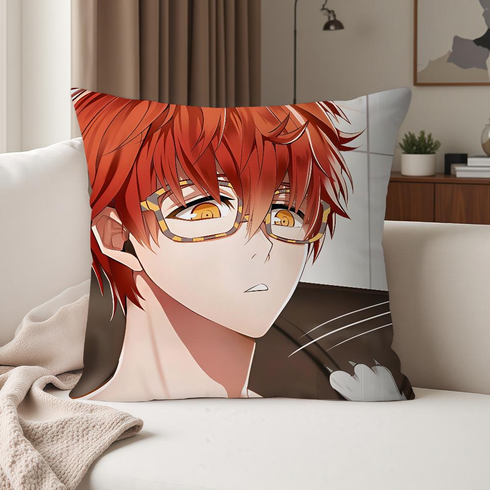Hot Game M-Mystic Messenger 707 Pillow Case Suitable For Bedrooms Living Rooms Cars Home Decoration