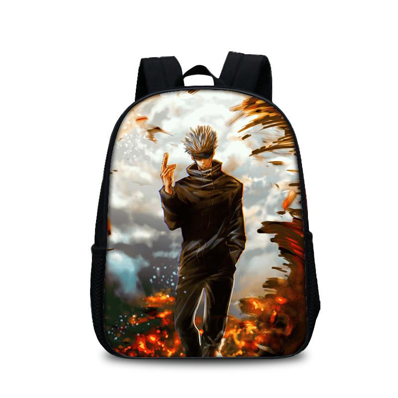 Jujutsu Kaisen Backpack With Polyester Material And Spacious Design For Students And Daily Use