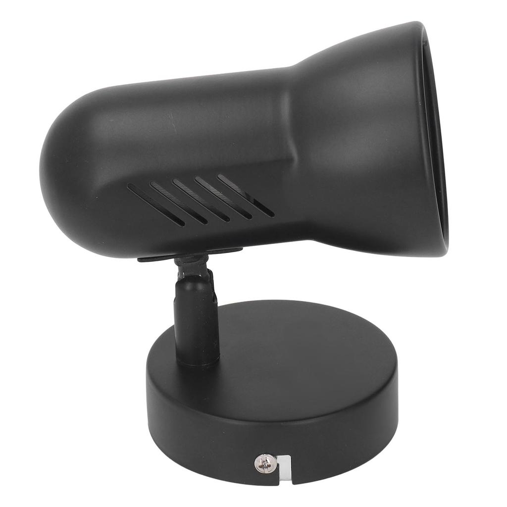 Wall Light Bulb Holder E26 Rotatable Matte Black Easy Installation Wall Mounted Bulb Socket for