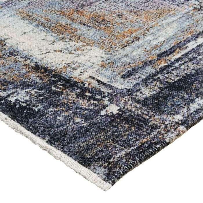 Extra-soft Living Room Rug Vintage Effect Grey 120x170