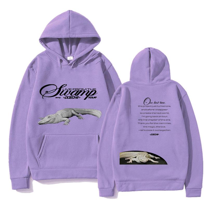 Doechii Live From The Swamp Hoodies Men s Women Casual Oversized Sweatshirts Fashion Vintage Hooded Pullovers Streetwear Clothes 3XL