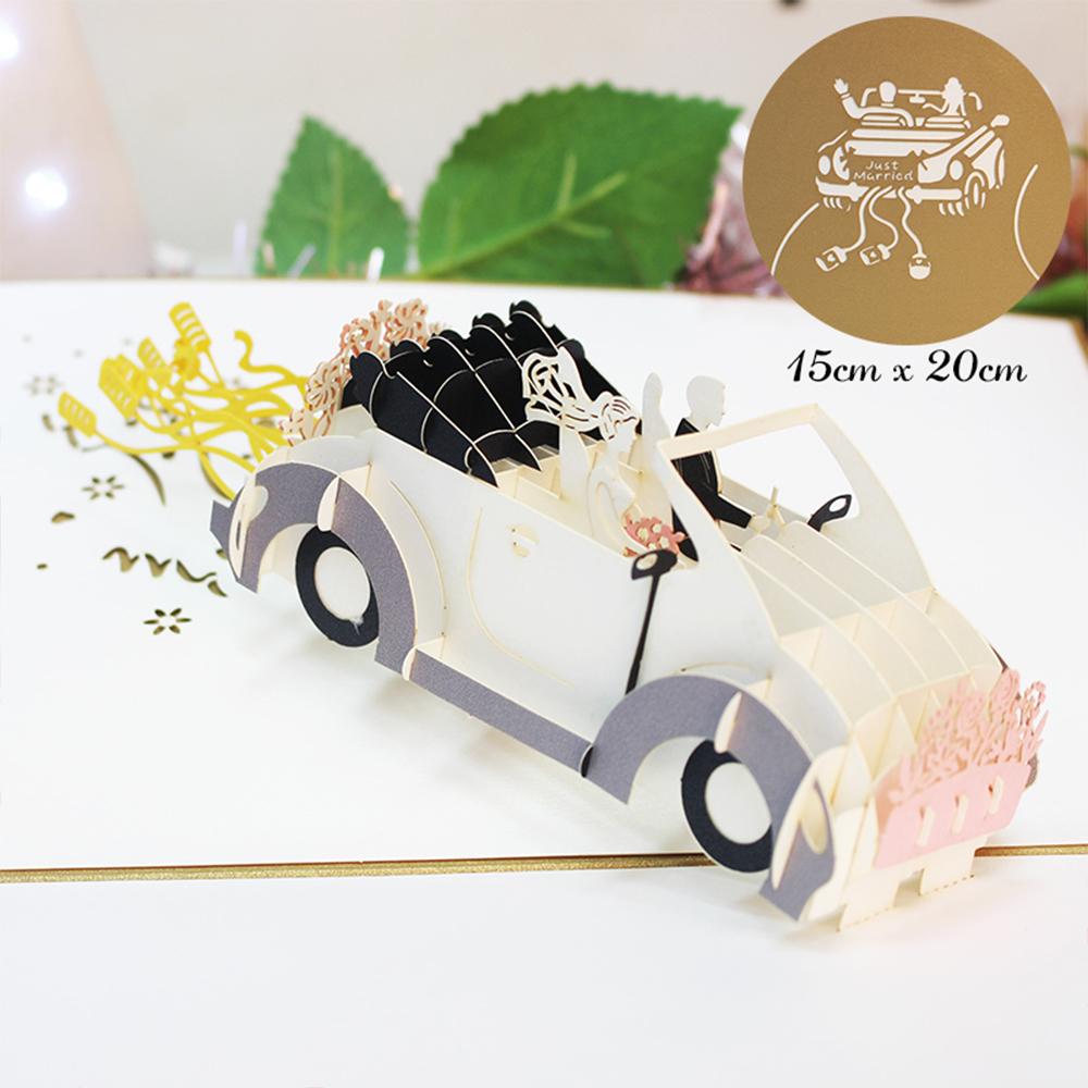 Hot 3D Creative Card For Wife And Friend Valentines Day Gift Wedding Invitation  Card Thank You Postcard