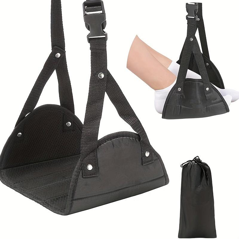 Airplane Foot Pedal Ergonomically Designed with Felt Pad - Portable Travel Hammock for Relieving Fatigue and Office Sling