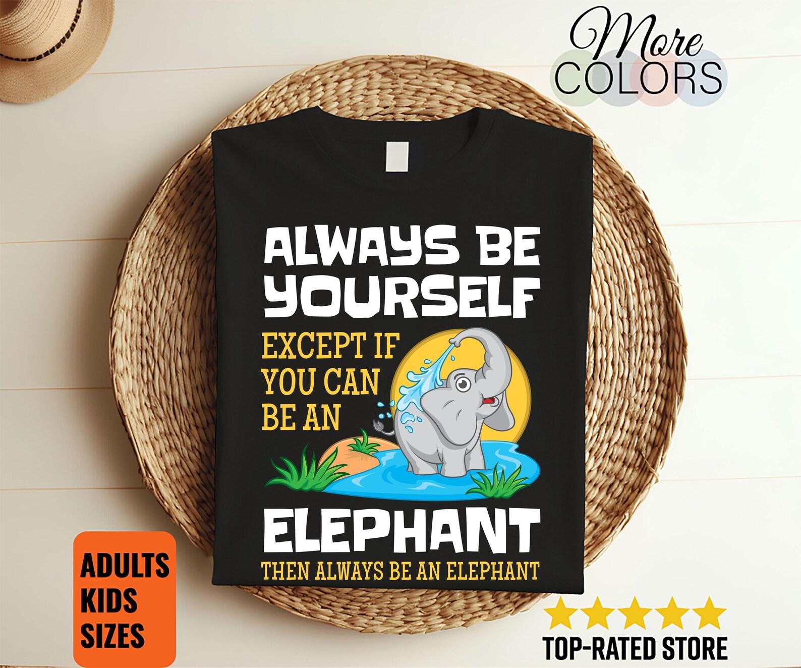 Elephant Cute Funny Elephants Lovers Gift T-shirt, Love Family Zoo Tees, Save The Elephants Baby, African Animals, Safari, Vintage Retro 100