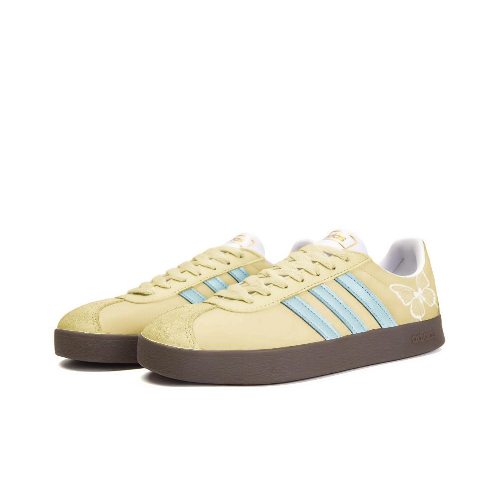 Adidas Neo VL Court 2.0 Slip Resistant Abrasion Resistant Low top Skateboard Shoes Unisex Yellow ID6015(Team354-)
