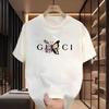 2025 Men's Trend Fashion New Summer Alphabet Pattern Printed T-shirt Pure Cotton Harajuku Classic Breathable Fashion T-shirt