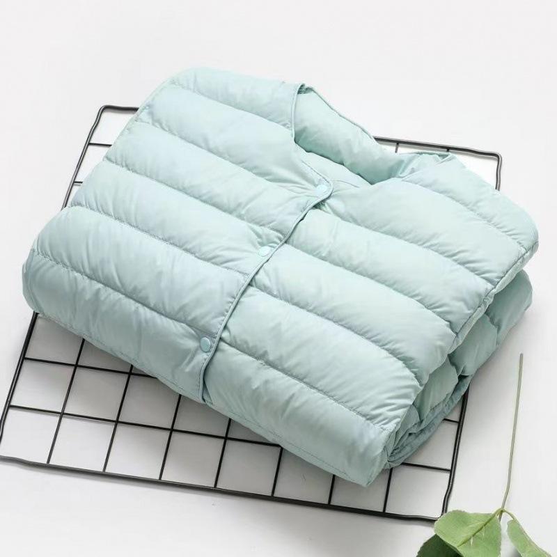 Order A Size Up Winter Women's Down Jacket Ultra Light Coat Short Autumn Slim Short Wear A Base Large Size Jacket