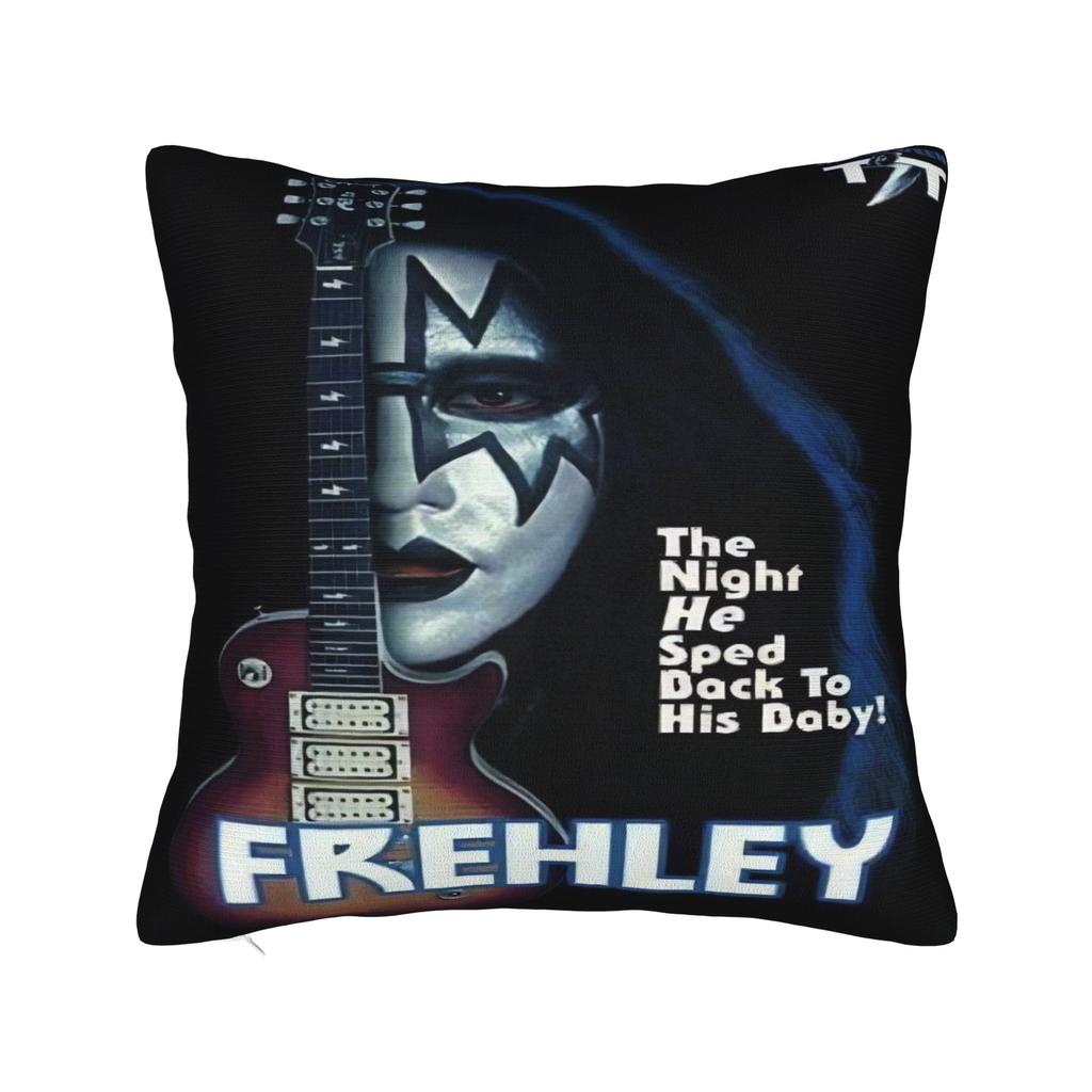 Home Decor Ace Frehley The Spaceman 1951-2025 Pillowcases Merch Kiss Band Pillow Cover Square Multiple Sizes