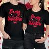 Couples Valentines Day Outfit Ideas Be My Valentine Matching 100% Cotton T-shirt Mens Tees Tops Tee #VD