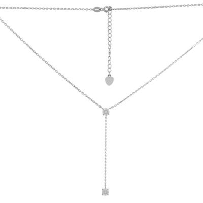 Silver Necklace with Cubic Zirkonia (2079729)