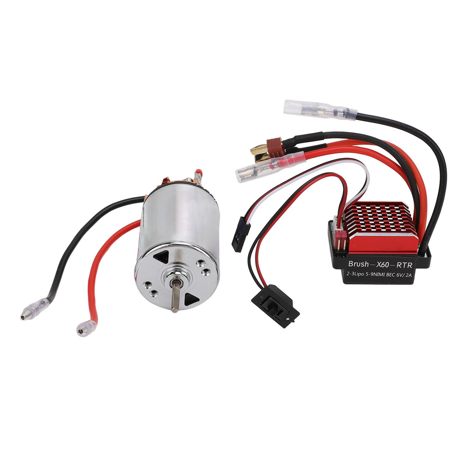 

550 Brushed Motor Low Noise High Torsion High Anti Interference Bidirectional Bearing 60A Brushed