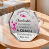 1 vibrant geometric plaque, perfect for cheerleading coach thank-you gifts,  unique thank-you signs,  office and home decor