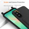 For Samsung Galaxy S25 FE Case Liquid Silicone Card Holder Back Phone Cover with Lanyard