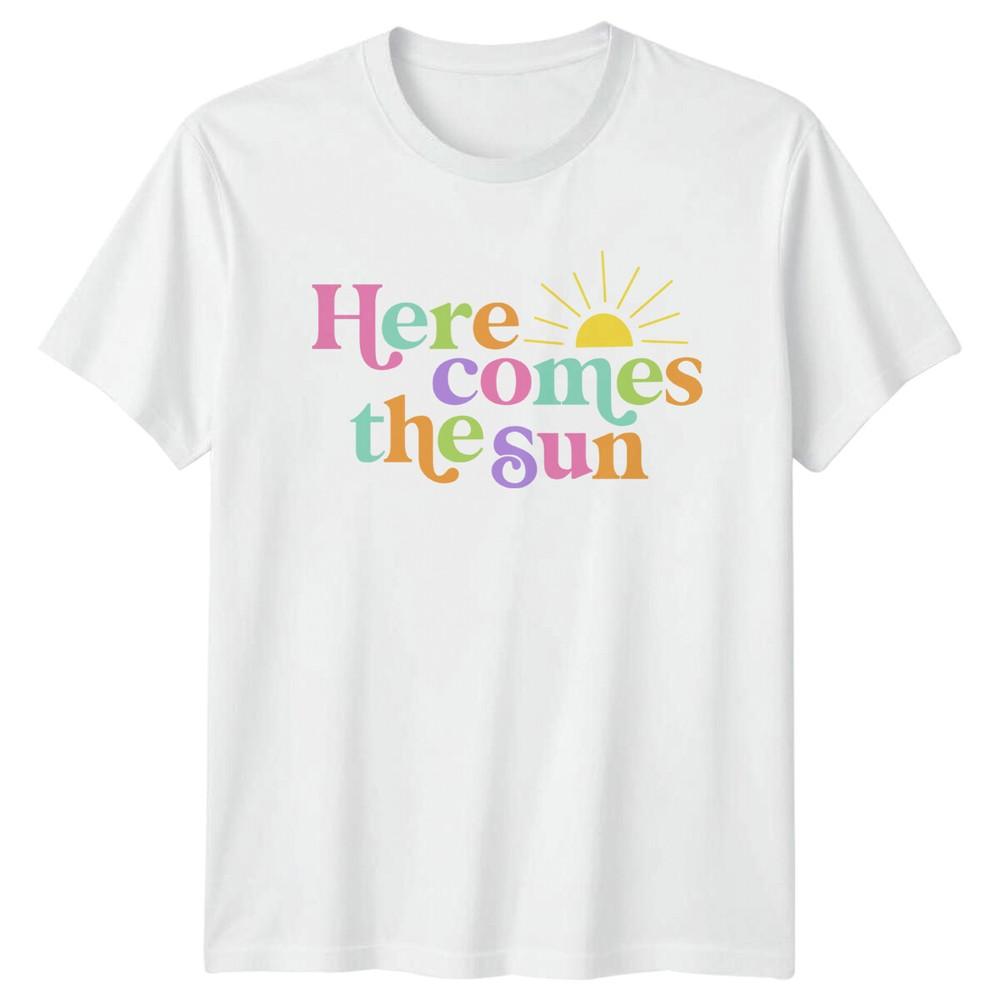 

Here Comes The Sun Graphic Summer T-Shirt S