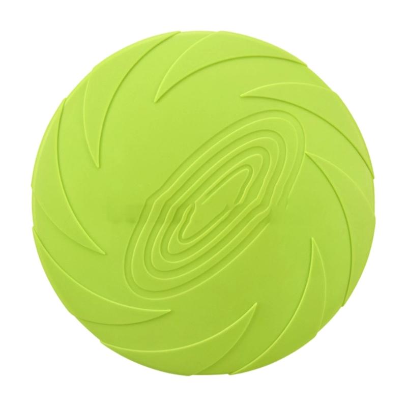 NonSlip Dog Flying Disc Chew Durable Outdoor Toy Rubber Soft Training Exercise For Active Pet