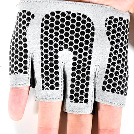 Yoga-Handschuhe Vier-Finger Schweißabsorption Atmungsaktiv Damen Fingerlos Rutschfest Pilates-Handschuhe Fitness-Zubehör
